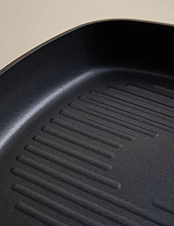 Aluminiowa nieprzywierająca patelnia grillowa 26 cm - PL