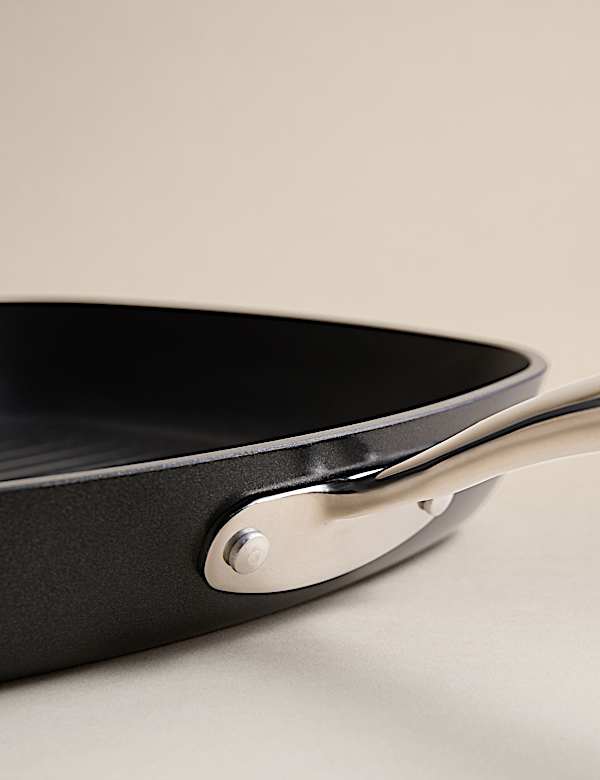 Aluminiowa nieprzywierająca patelnia grillowa 26 cm - PL