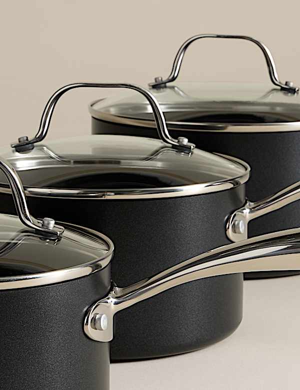 Zestaw patelni nieprzywierających aluminiowych, 3 szt. - PL
