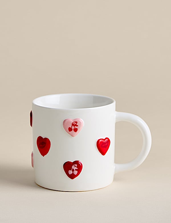 3D Hearts Valentines Mug | Crockery | M&S JP