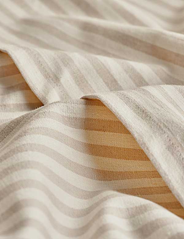 Pruhovaný ubrus ze směsi bavlny se lnem - CZ