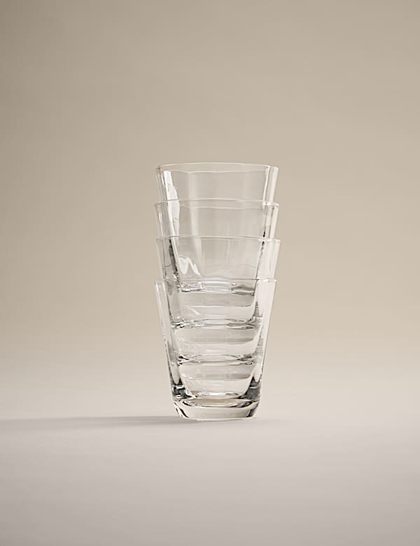 Set of 4 Soda Optic Tumblers - HR
