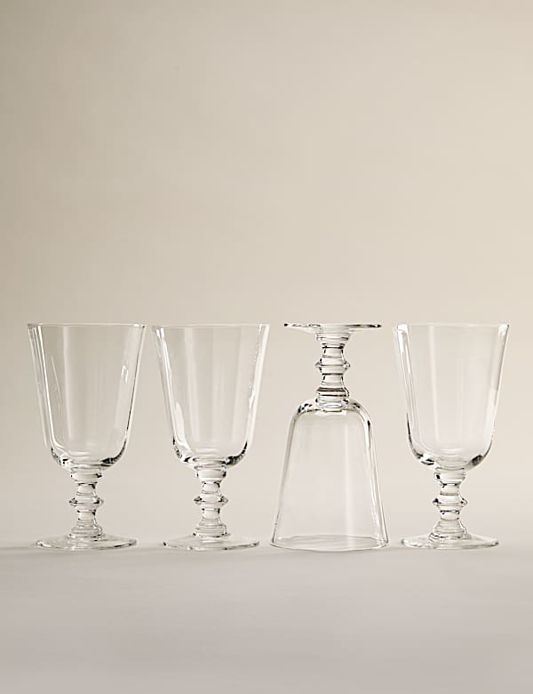 Set of 4 Soda Optic Wine Glasses - NL