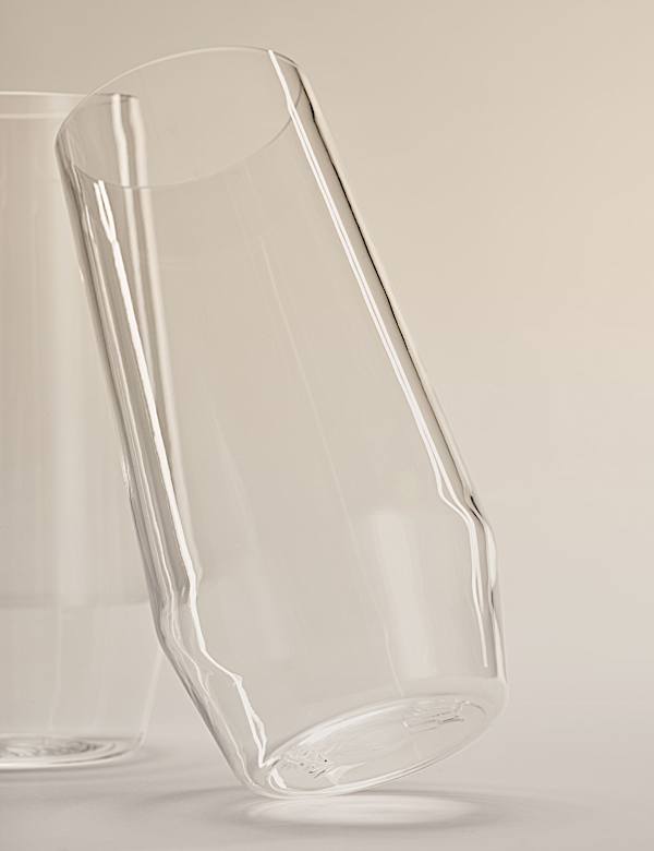 Set of 4 Angular Picnic Hi Ball Glasses - GR