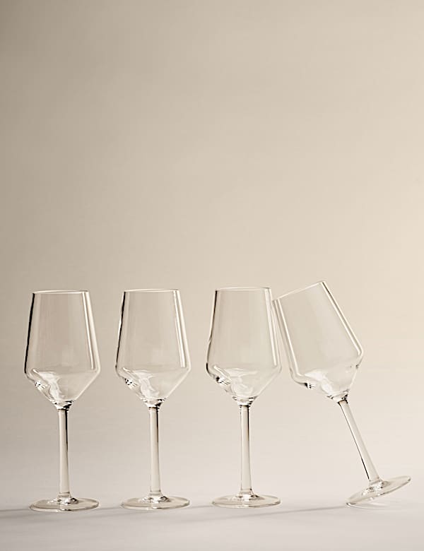 Set of 4 Angular Picnic Wine Glasses - GR