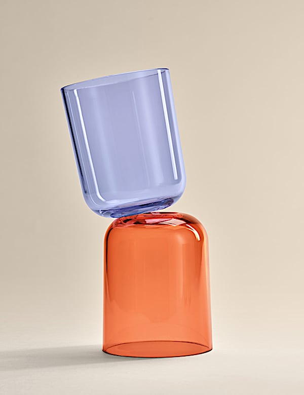 Χαμηλά στρογγυλεμένα ποτήρια πικνίκ, σετ των 4 - GR