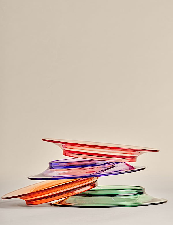 Στρογγυλά πιάτα φαγητού για πικνίκ, σετ των 4 - GR