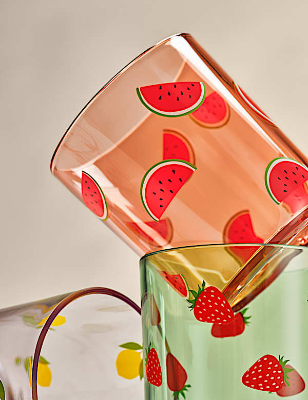 Set of 4 Summer Brights Picnic Tumblers - CZ