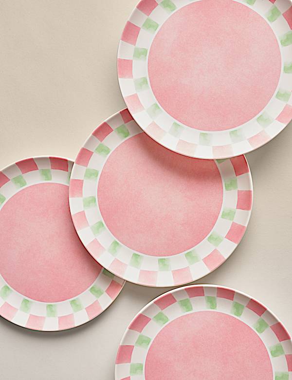 Set of 4 Summer Brights Picnic Side Plates - CH