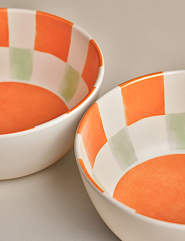 Set of 4 Summer Brights Picnic Cereal Bowls - MX