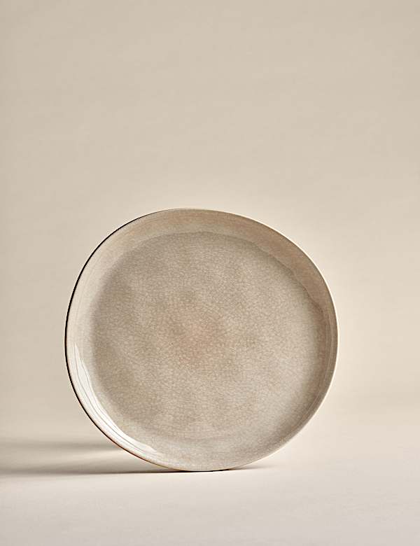 Lot de 4 petites assiettes émaillées couleur lin - FR