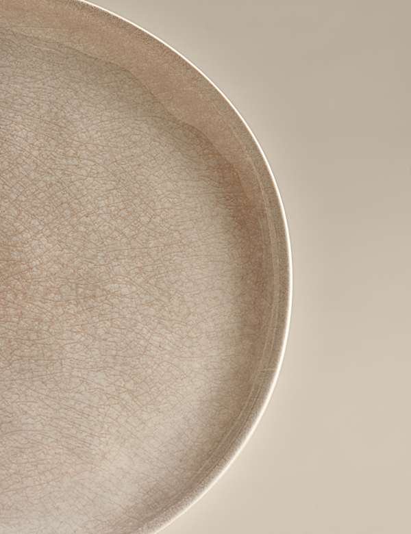 Lot de 4 petites assiettes émaillées couleur lin - FR