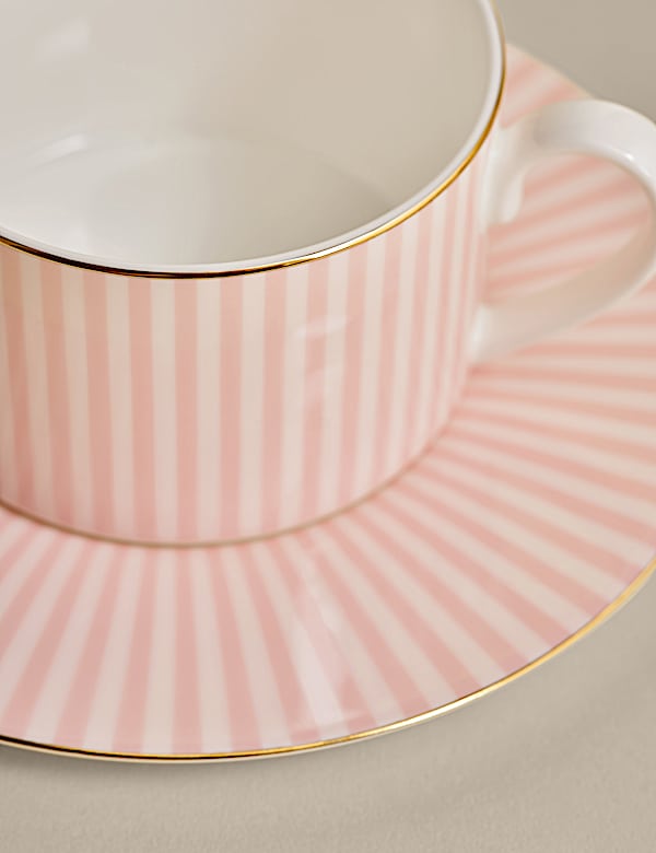 Hampton Stripe Cup & Saucer - CH