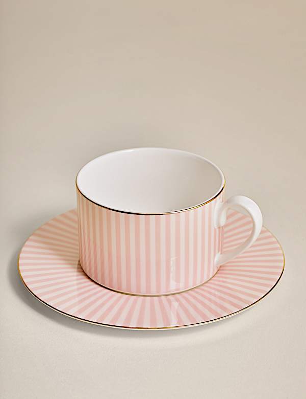 Hampton Stripe Cup & Saucer - SE