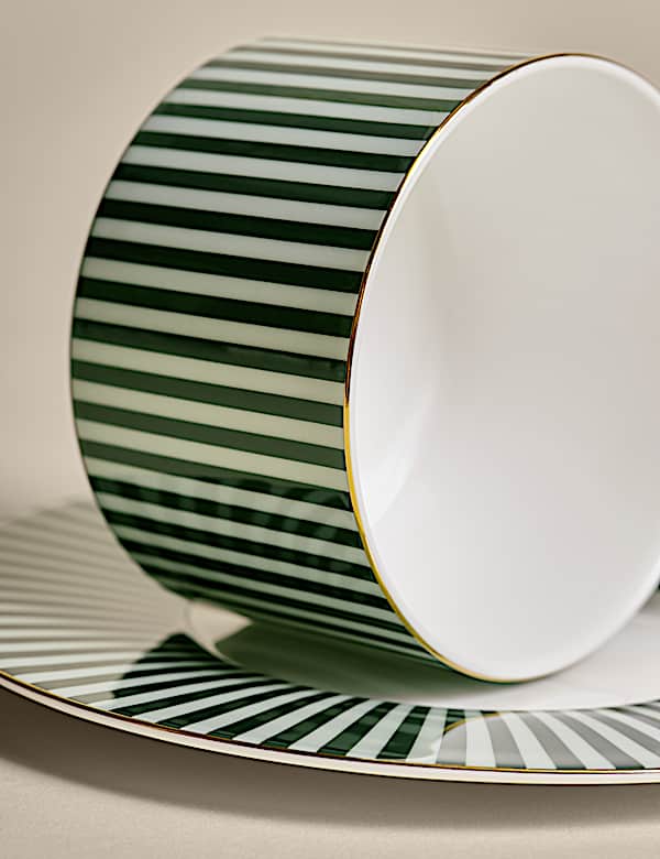 Hampton Stripe Cup & Saucer - LT