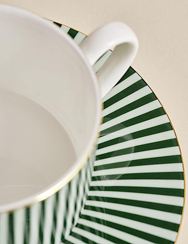 Hampton Stripe Cup & Saucer - LT