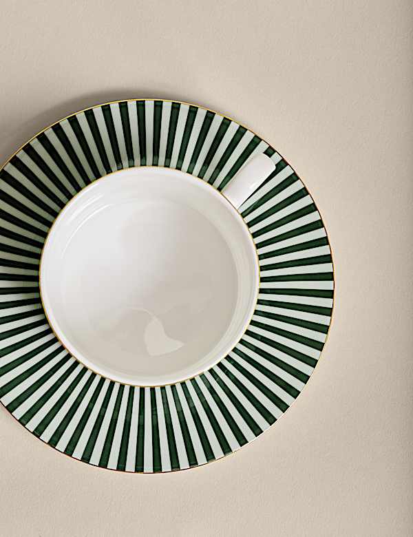 Hampton Stripe Cup & Saucer - LT