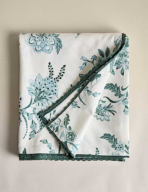 Mantel en chintz 100 % algodón con diseño floral - ES