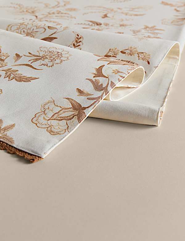 Pure Cotton Chintz Floral Table Runner - BG