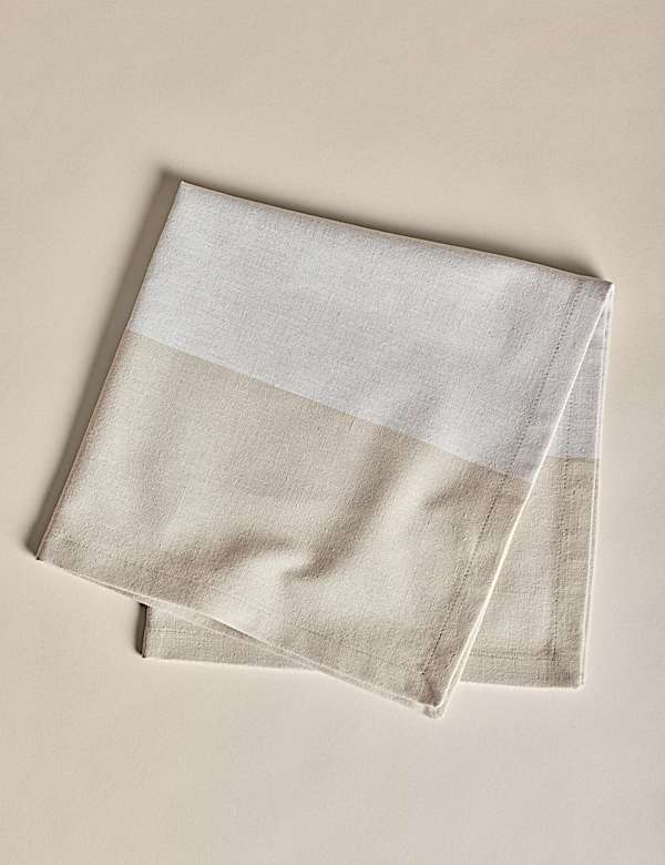 Set of 4 Woven Banded Napkins - CA