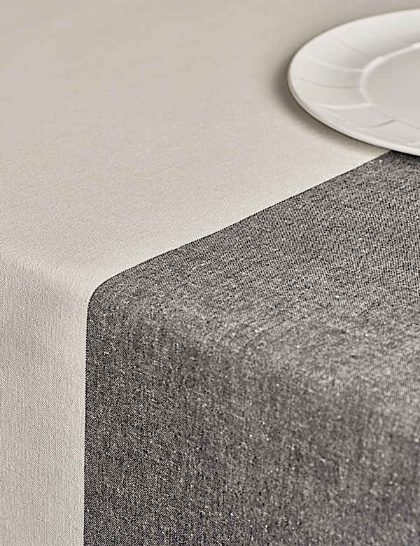 Woven Banded Table Cloth - NL