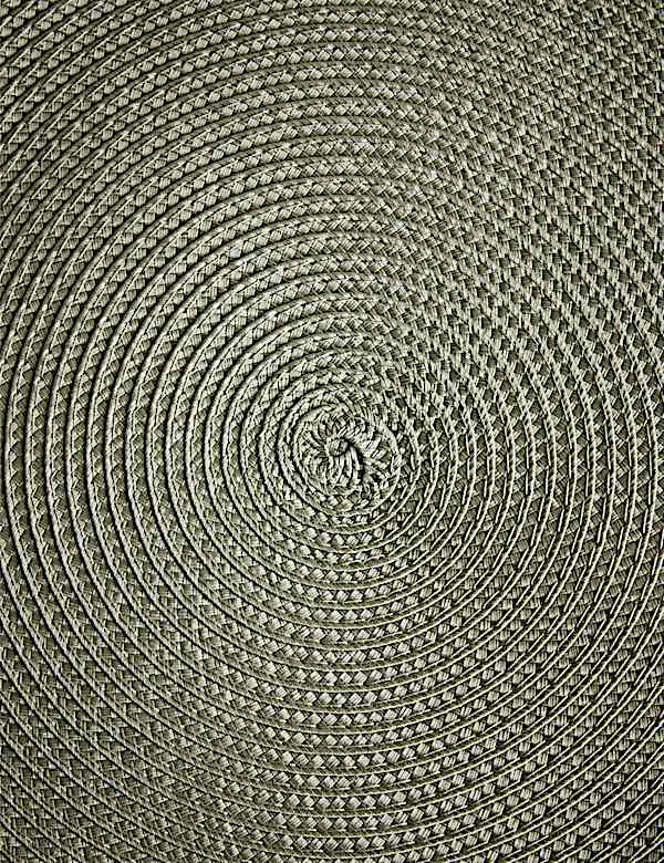 Kulaté tkané prostírání, sada 4 kusů - CZ