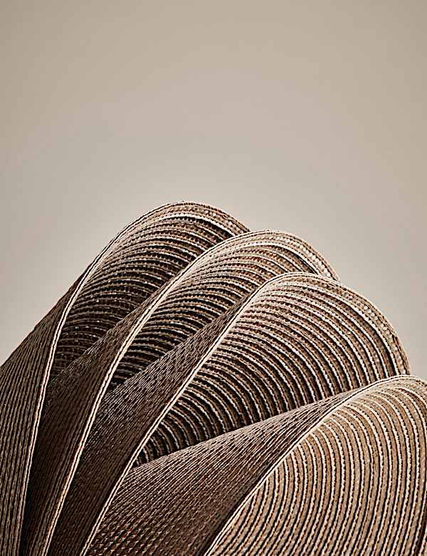 Set of 4 Round Woven Placemats - SK