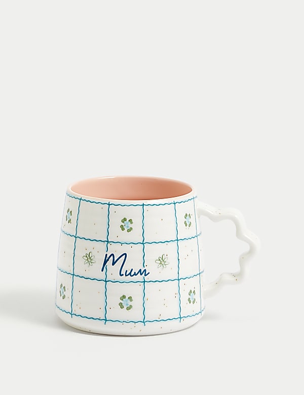 Floral Check Mum Mug - GR