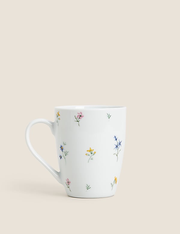 Set of 4 Floral Mugs