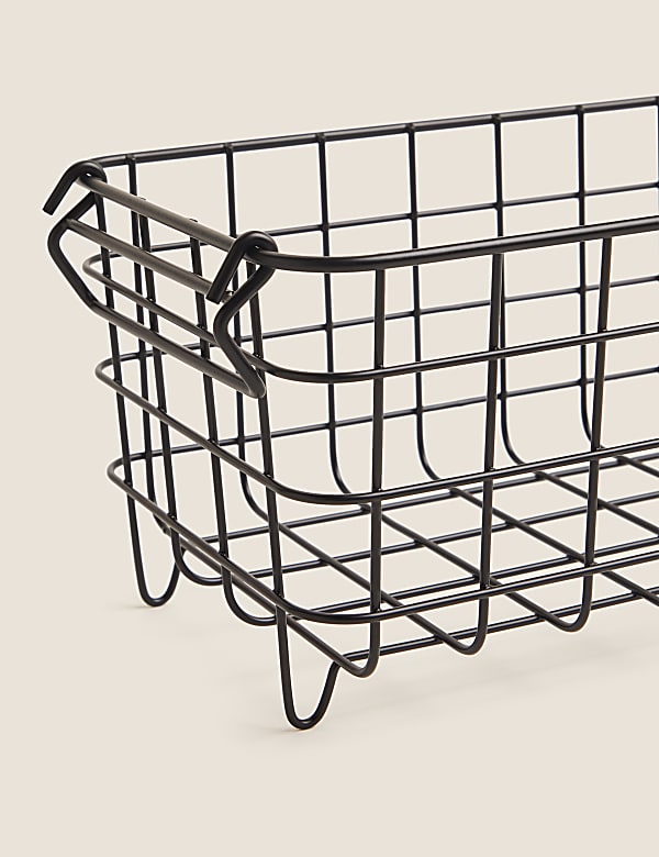Small Stackable Wire Storage Basket - NL