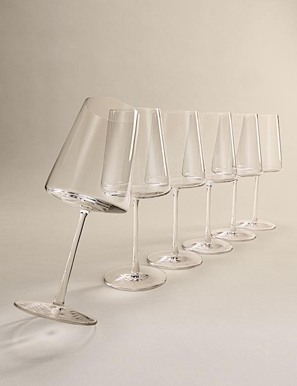 Set of 6 Modern Bordeaux Wine Glasses - AU