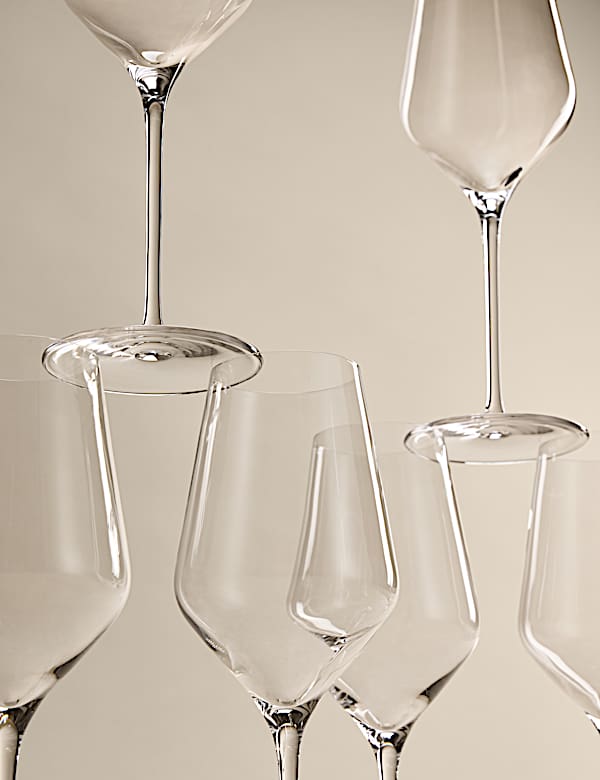 Set of 6 Classic White Wine Glasses - NL