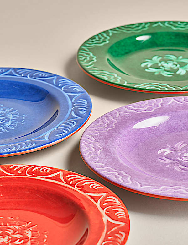 Set of 4 Boho Picnic Side Plates - CZ