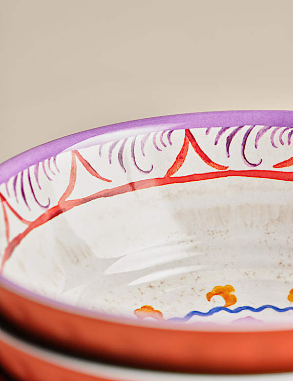 Set of 4 Boho Picnic Cereal Bowls - HU