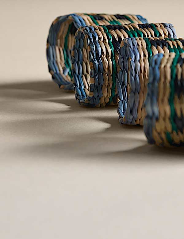 Set of 4 Boho Napkin Rings - AT