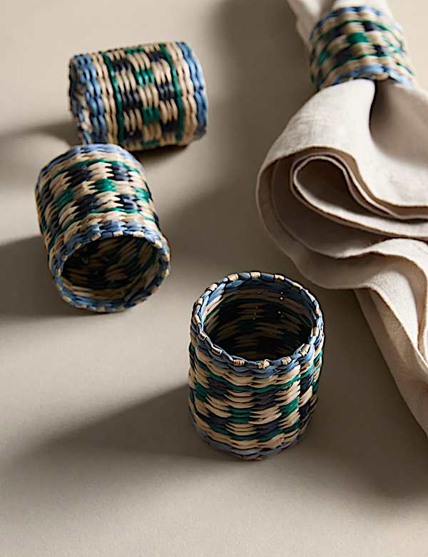 Set of 4 Boho Napkin Rings - AT