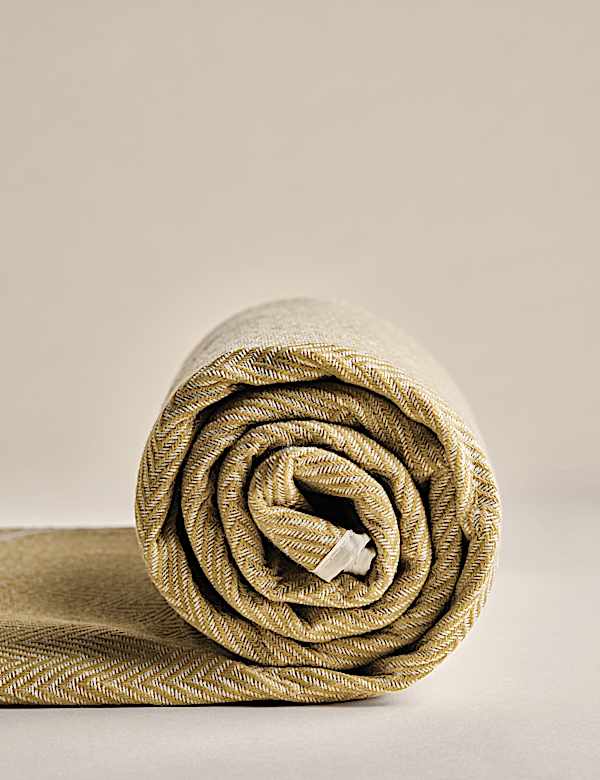 Boho Herringbone Foldaway Picnic Blanket - CZ