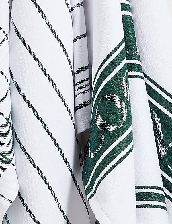 Set of 3 Cotton Rich Striped Tea Towels - IL