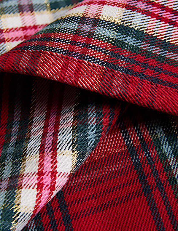 Set of 4 Cotton Rich Tartan Napkins - ES