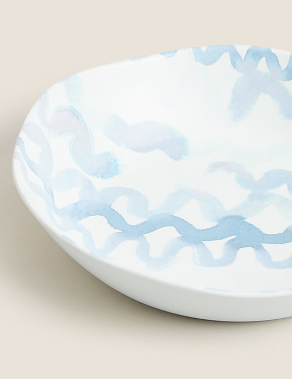 Set of 4 Nautical Picnic Pasta Bowls