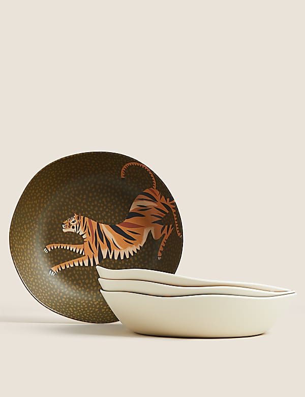 Set of 4 Jungle Picnic Pasta Bowls
