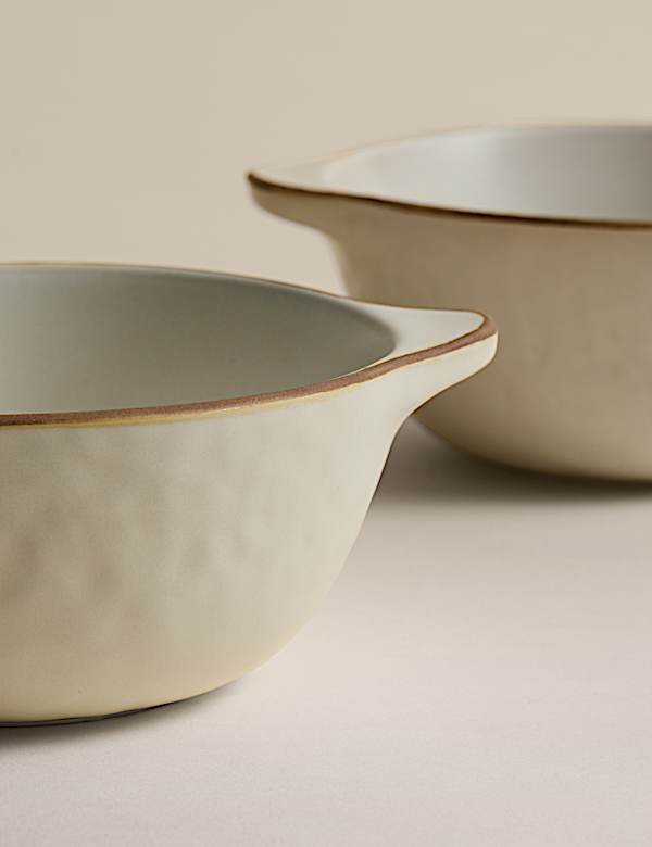 Set of 2 Picky Bits Handle Serving Bowls - JP