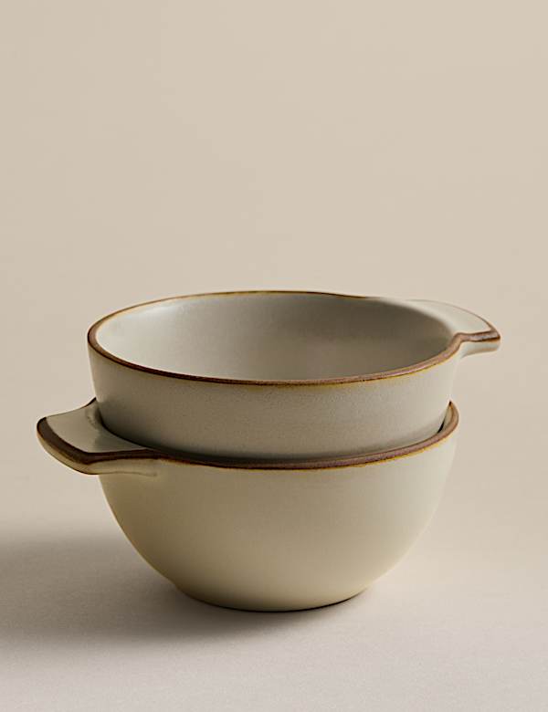 Set of 2 Picky Bits Small Handle Bowls - CY