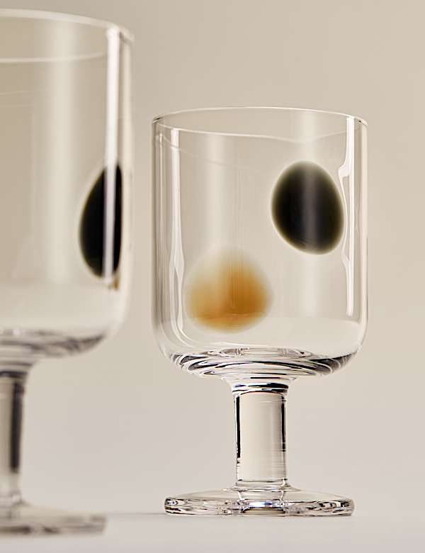 Set of 2 Dot Wine Glasses - PT