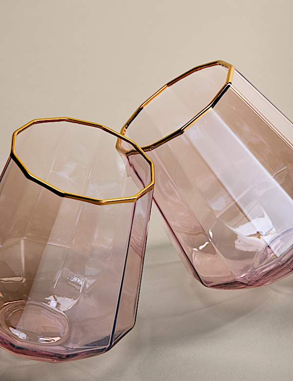 Set of 2 Pearlescent Lustre Tumblers - AL