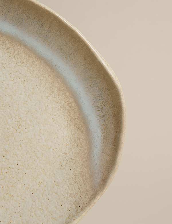Reactive Glaze Large Oval Serving Platter - US