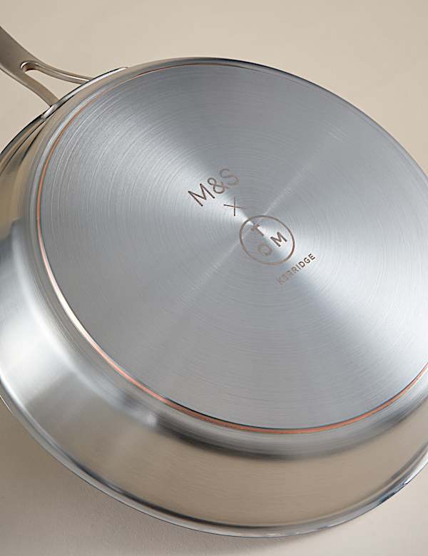 Stainless Steel 28cm Frying Pan - SK