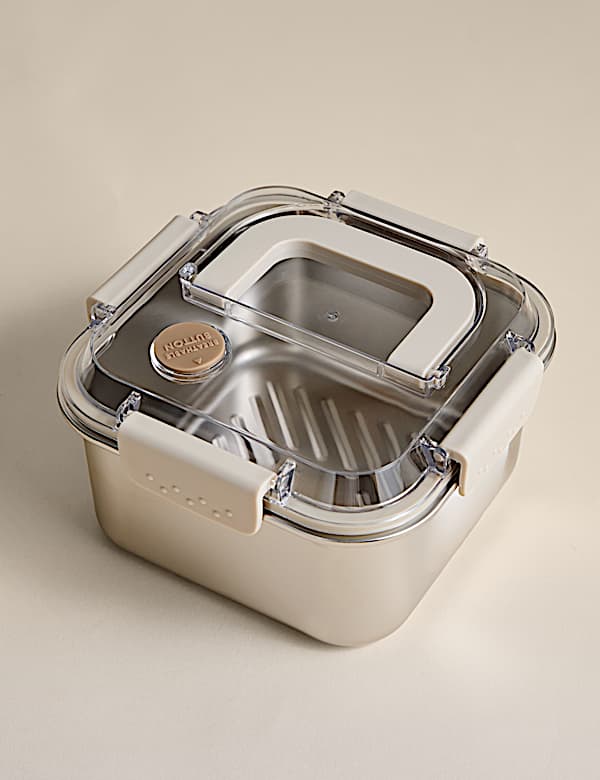 Medium Stainless Steel Storage Container with Handle - JO