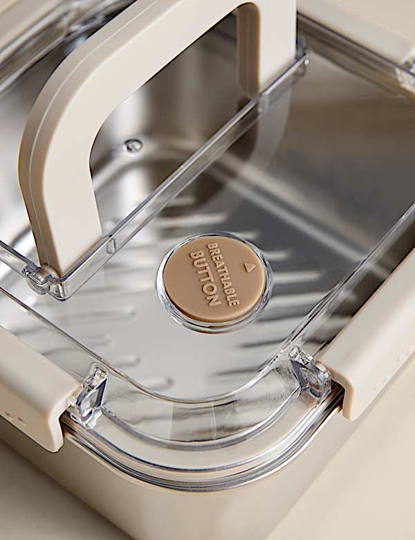 Medium Stainless Steel Storage Container with Handle - JO