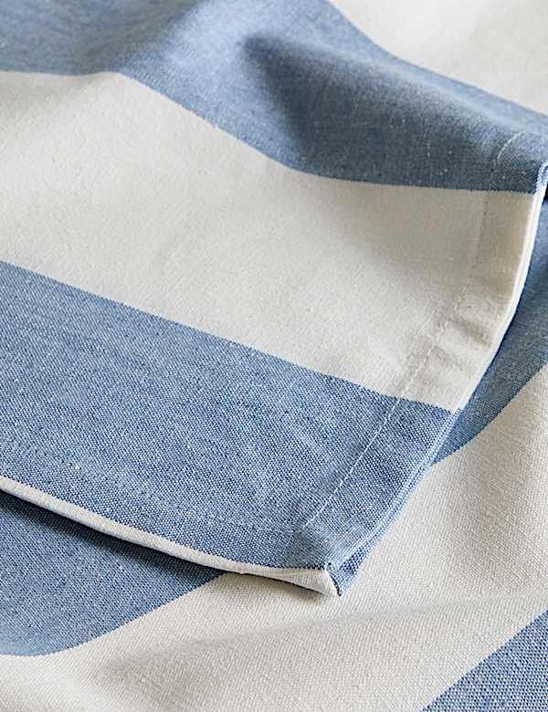 Ubrus se širokými pruhy ze směsi bavlny se lnem - CZ